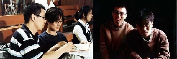 〈여고괴담 두번째 이야기〉  촬영 당시의 김태용, 민규동 감독