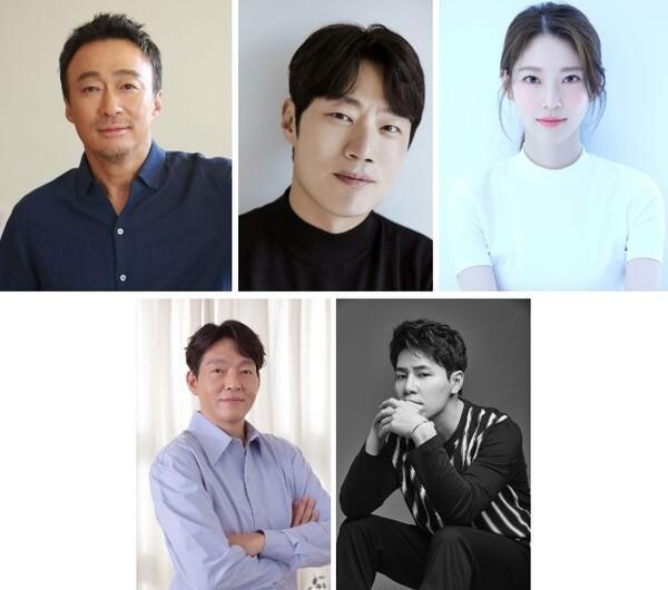 (왼쪽 위부터 시계방향) 이성민, 이희준, 공승연, 이규형, 박지환 (출처=각 배우의 소속사)