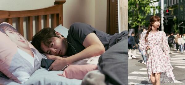 한정우(왼쪽), 한정미를 맡은 조정석 - 〈파일럿〉  스틸컷