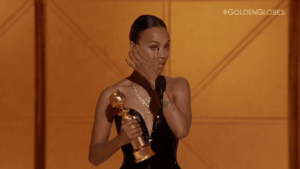 조 샐다나. 사진=GoldenGlobes 유튜브 캡처