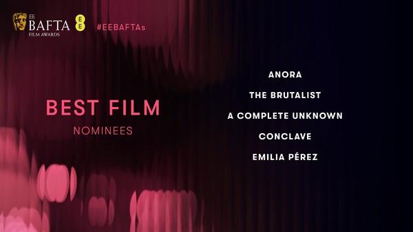 2025년 BAFTA 작품상 후보 이미지