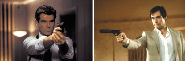〈007 어나더 데이〉(왼)와〈007 살인면허〉