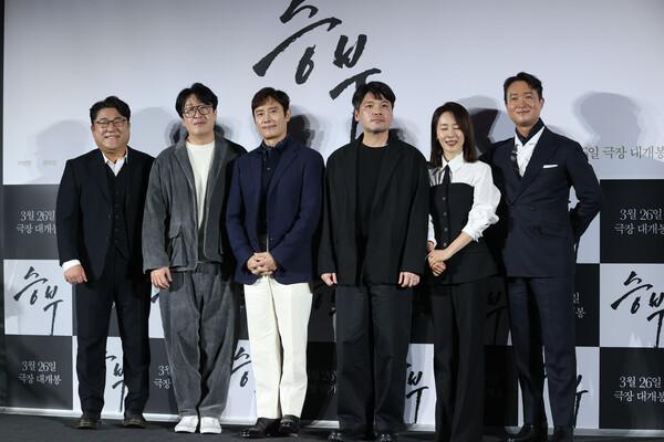 영화〈승부〉 감독과 배우들 (서울=연합뉴스) 강민지 기자
