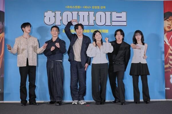 (왼쪽부터) 박진영, 오정세, 김희원, 라미란, 안재홍, 이재인. 사진제공=NEW