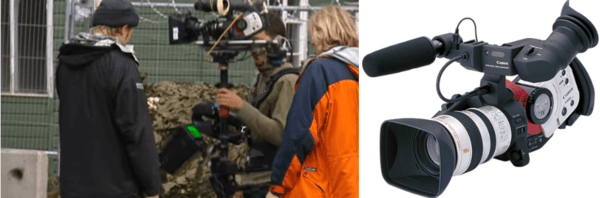 <28 Days Later> filming site (left), Canon XL-1 used for filming